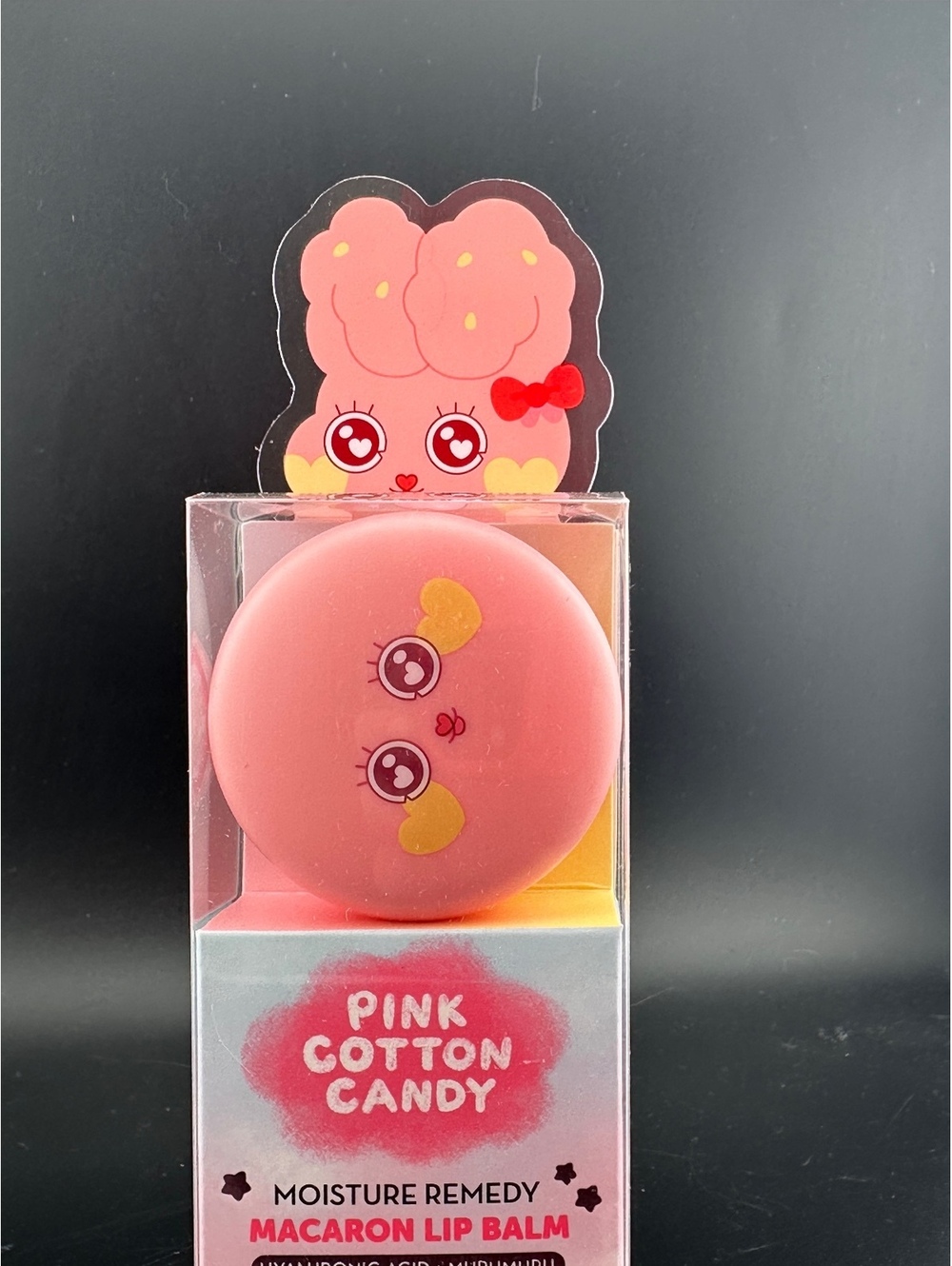 The Crème Shop Pink Cotton Candy Macaron Lip Balm Moisture